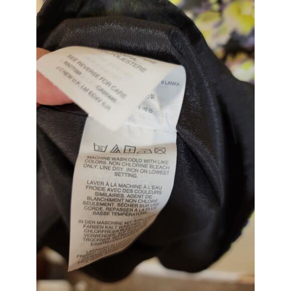 J. Crew Women's Floral Print Fit & Flare Dress Cap Sleeve Multicolor Size 10 - Picture 6 of 7